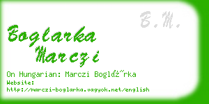 boglarka marczi business card